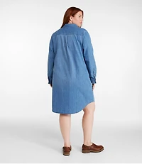Women's L.L. Bean Heritage Washed Denim Shirt Dress