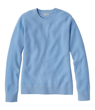Women's Classic Cashmere Textured Sweater, Crewneck