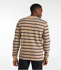 Men's Bean's Vintage Soft Knit Henley, Stripe
