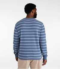 Men's Bean's Vintage Soft Knit Henley, Stripe