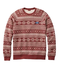 Men's Bean's Quilted Sweatshirt, Crewneck, Print
