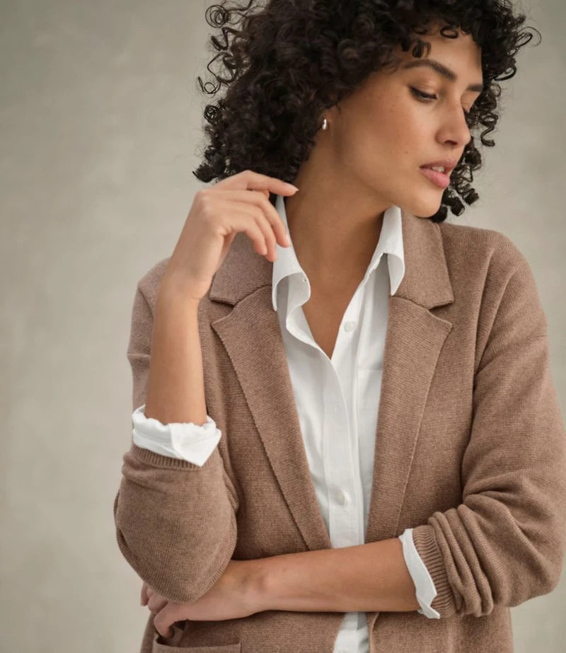 Women's Wicked Soft Cotton/Cashmere Coatigan Sweater