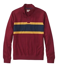 Men's Bean's Vintage Soft Rugby, Mockneck, Chest Stripe