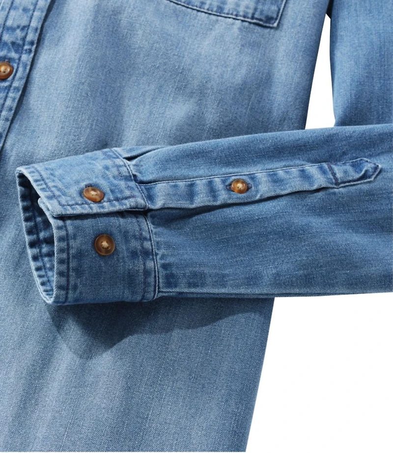 Women's L.L. Bean Heritage Washed Denim Shirt Dress