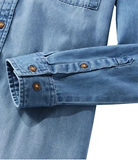 Women's L.L. Bean Heritage Washed Denim Shirt Dress