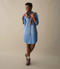 Women's L.L. Bean Heritage Washed Denim Shirt Dress