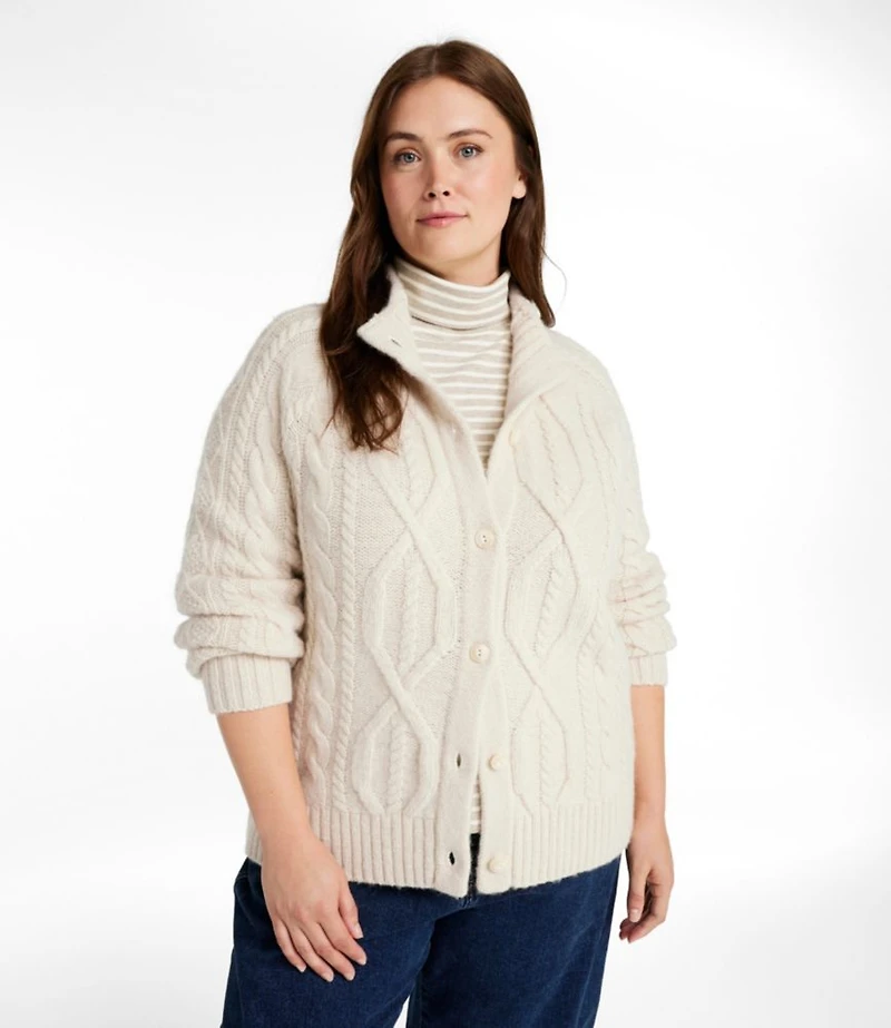 Women's 1912 Heritage Wool Blend Mockneck Cardigan