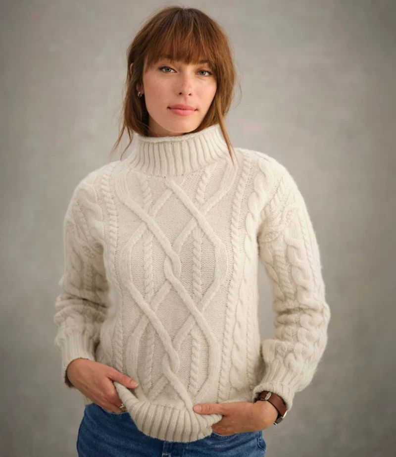 Women's 1912 Heritage Wool Blend Mockneck Sweater