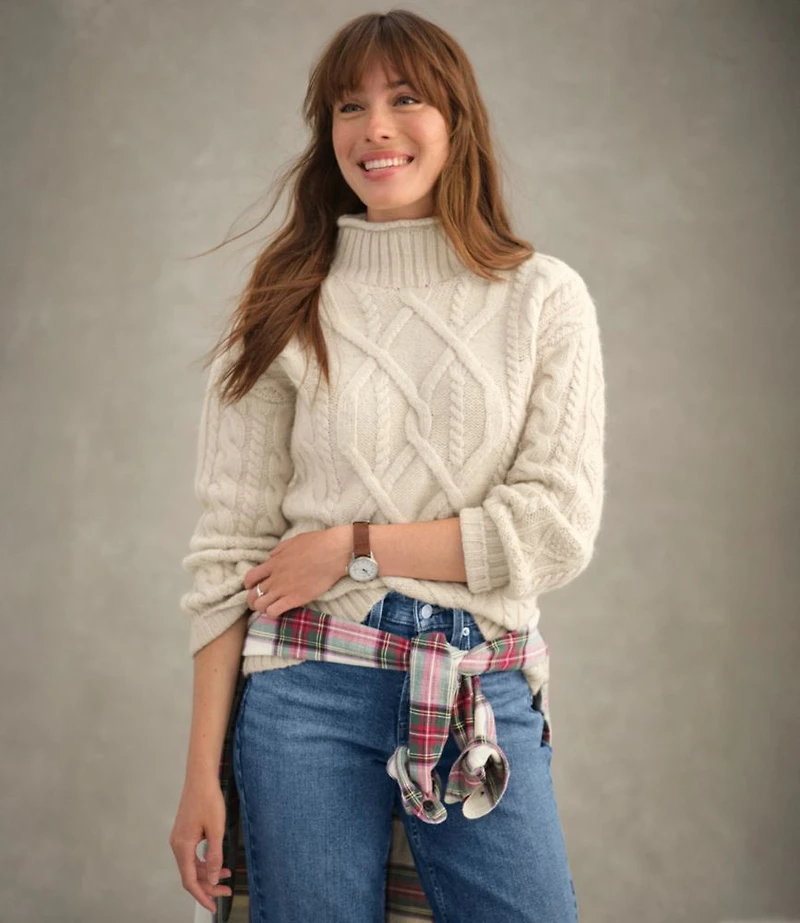 Women's 1912 Heritage Wool Blend Mockneck Sweater