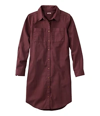 Women's L.L. Bean Heritage Washed Denim Shirt Dress, Garment-Dye