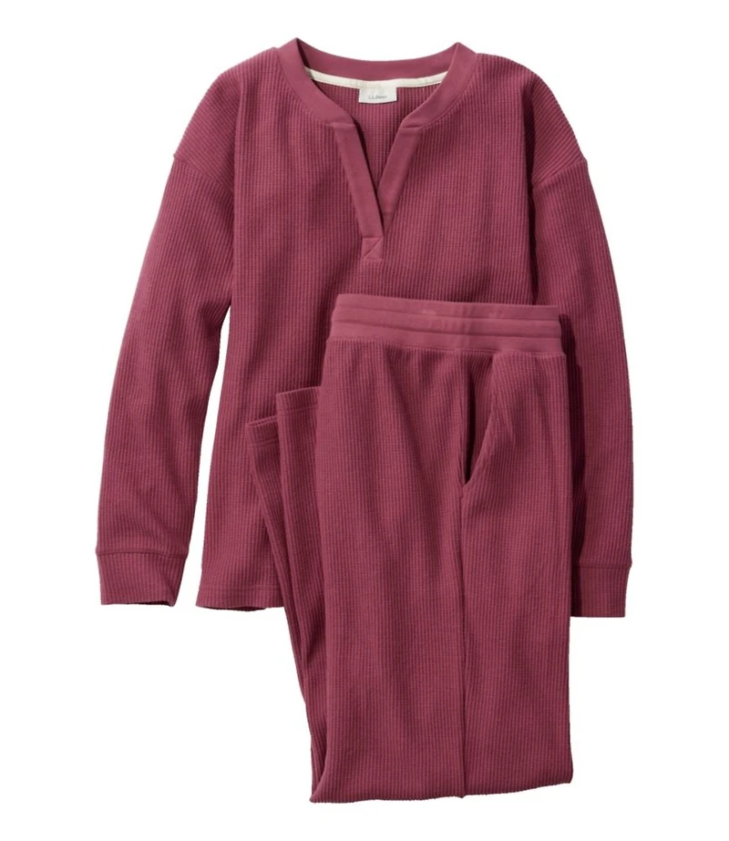 Women's Soft Waffle Sleep Set