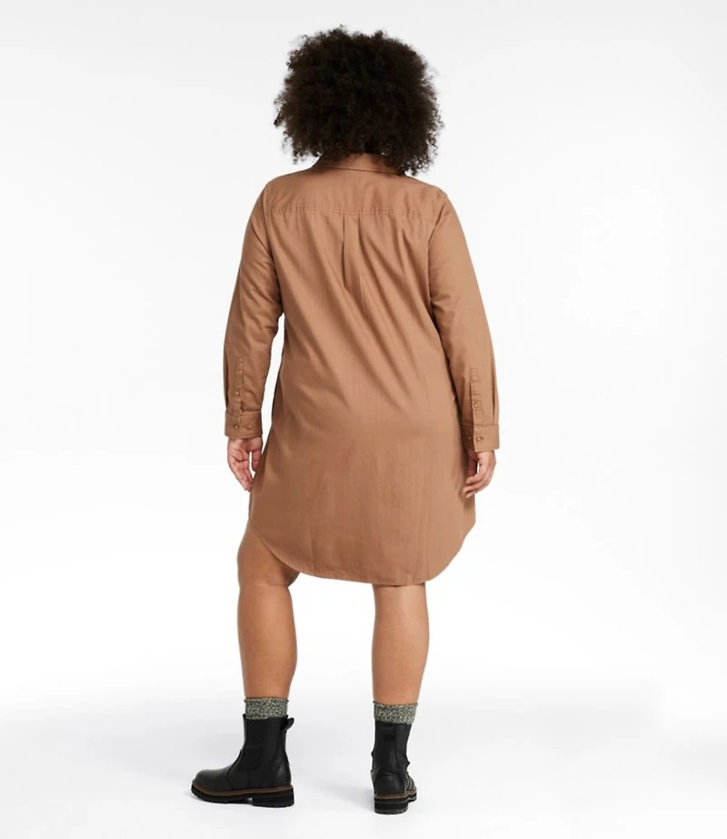Women's L.L. Bean Heritage Washed Denim Shirt Dress, Garment-Dye