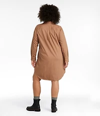 Women's L.L. Bean Heritage Washed Denim Shirt Dress, Garment-Dye