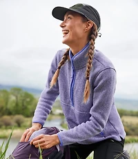Women's L.L.Bean Sweater Fleece Half-Zip Pullover