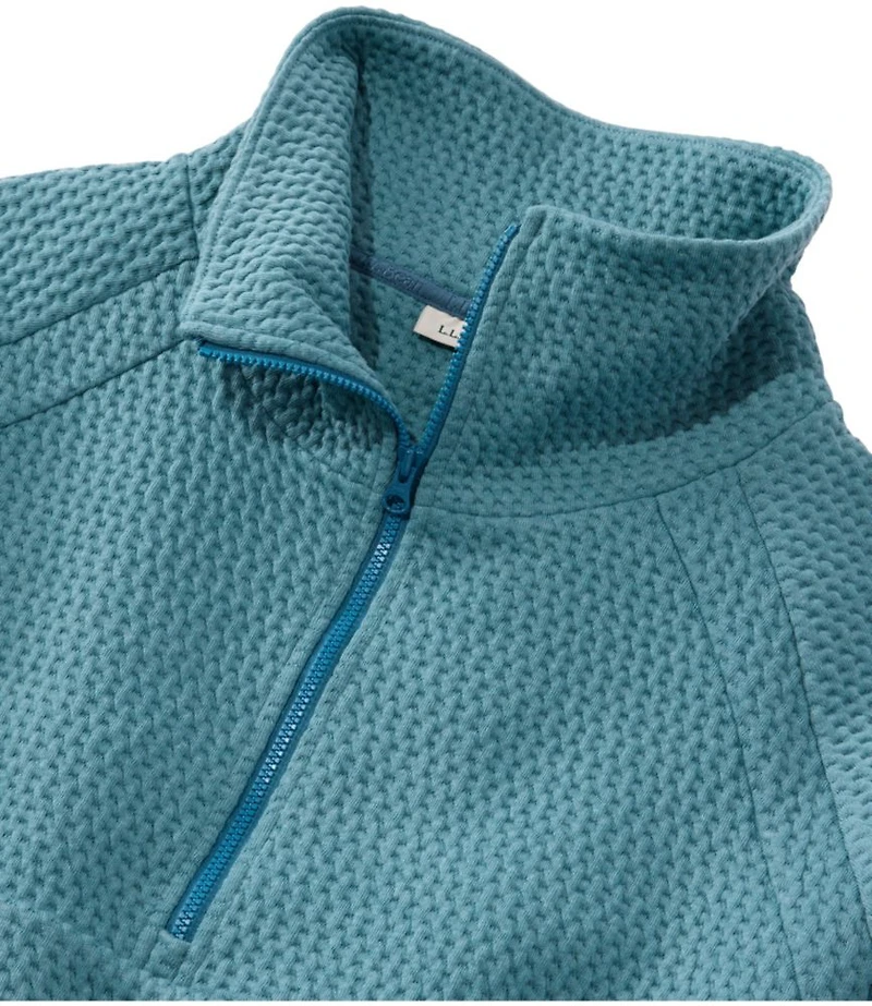 Women's Ridgeknit Half-Zip Pullover, Oversized