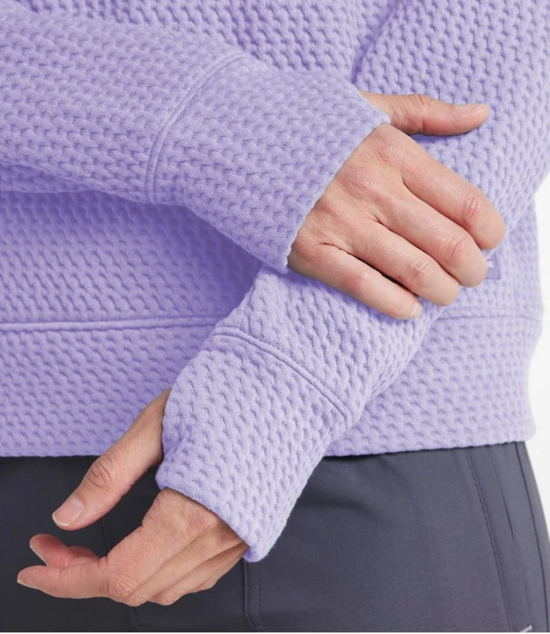 Women's Ridgeknit Half-Zip Pullover, Oversized