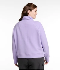 Women's Ridgeknit Half-Zip Pullover, Oversized