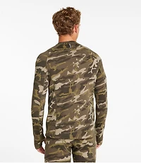 Men's L.L.Bean Heavyweight Base Layer Crew Top, Print