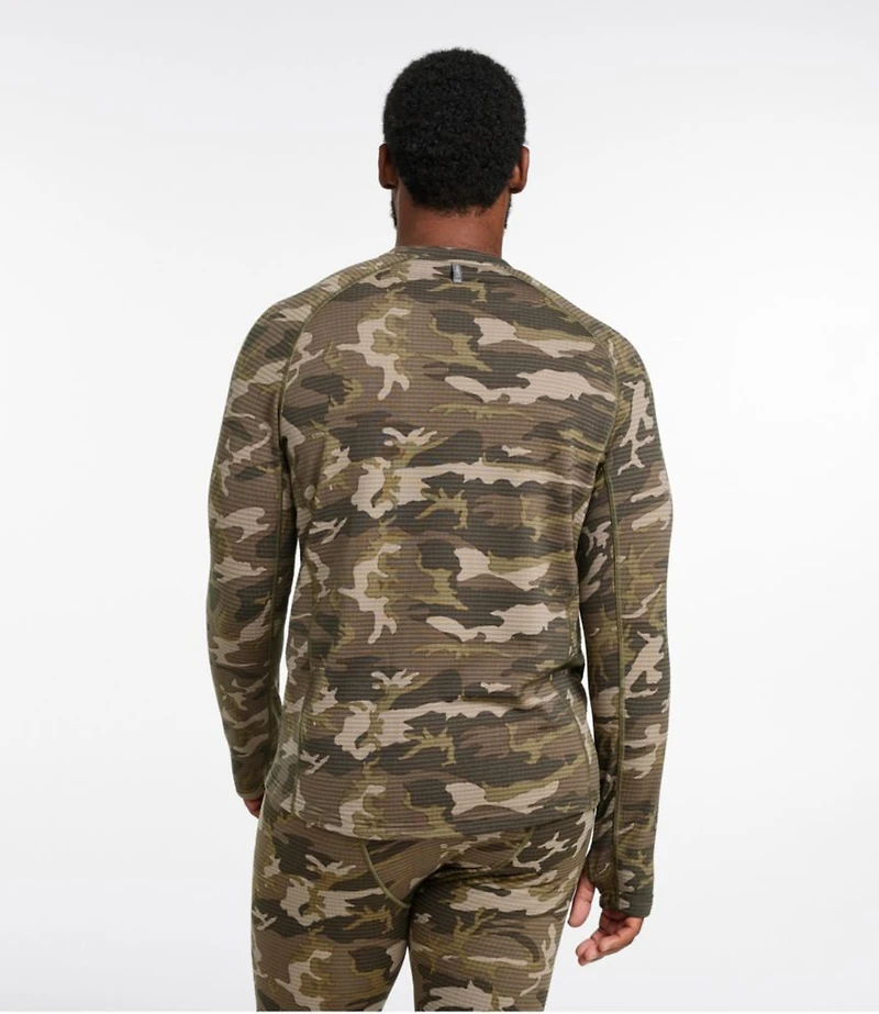 Men's L.L.Bean Heavyweight Base Layer Crew Top, Print