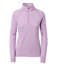 Women's L.L.Bean Midweight Base Layer Crew Top, 1/4 Zip