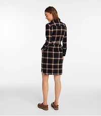 Women's Signature Camp Flannel Shirt Dress, Button-Front