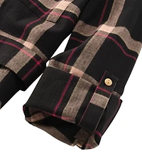 Women's Signature Camp Flannel Shirt Dress, Button-Front