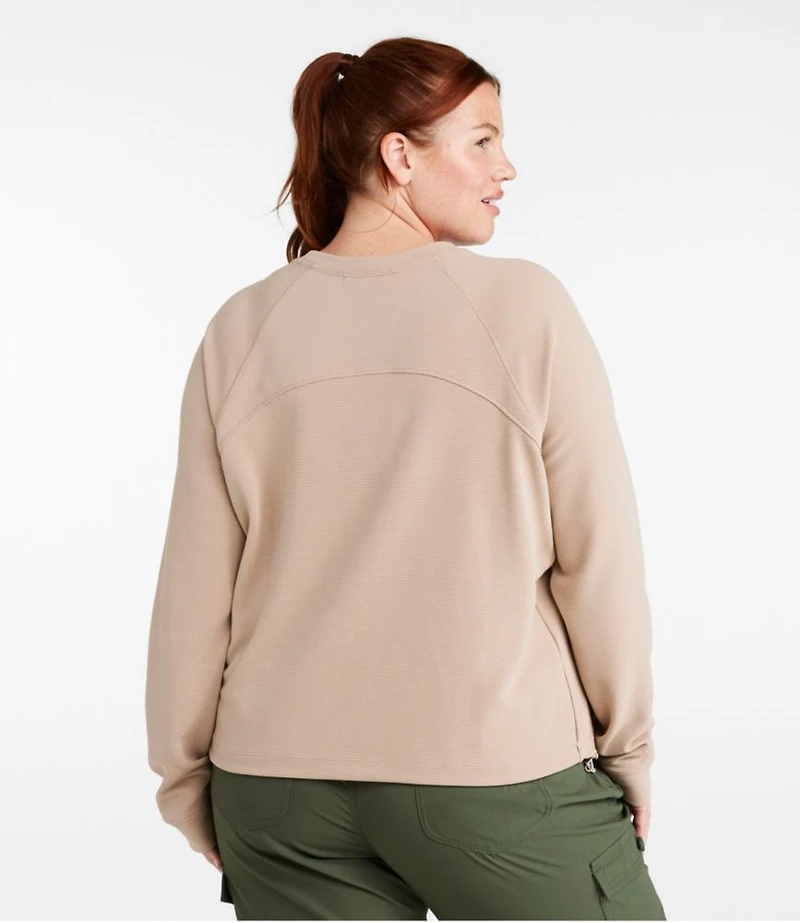 Women's VentureStretch Ottoman-Rib Pullover, Cropped