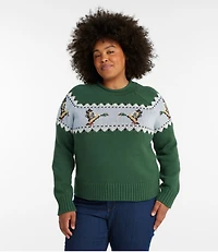 Women's Signature Original Cotton Sweater, Rollneck Novelty