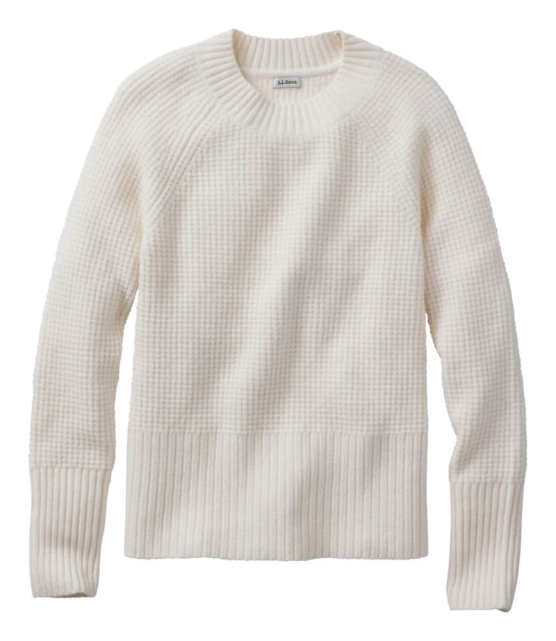 Women's SuperSoft Waffle Sweater, Crewneck