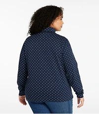 Women's L.L.Bean Interlock Turtleneck, Long-Sleeve Allover Print