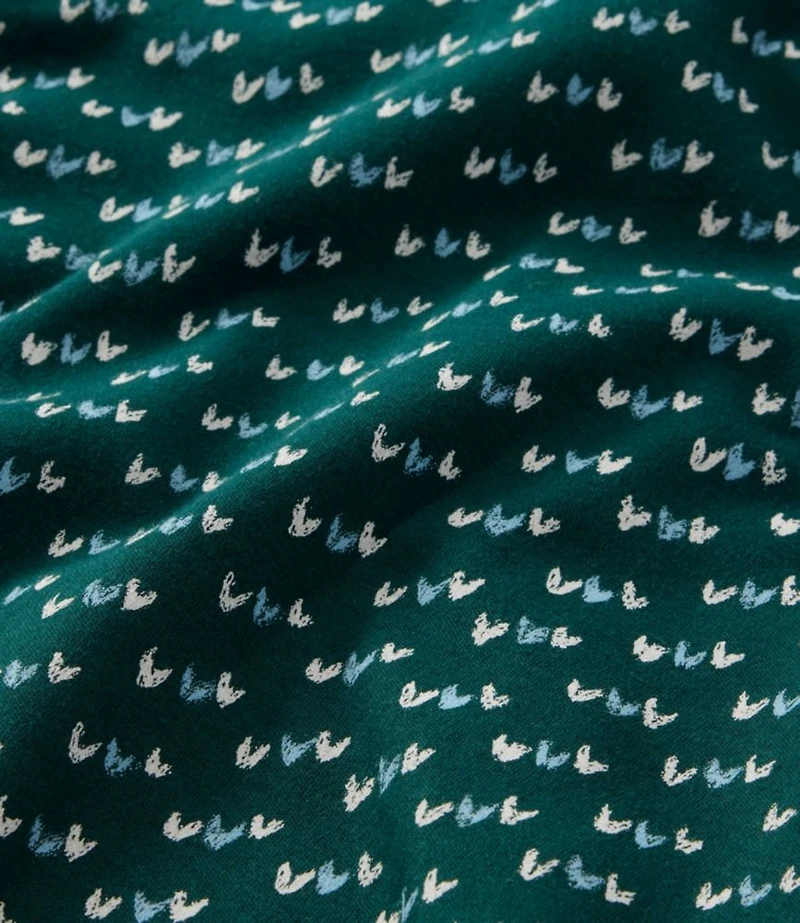 Women's L.L.Bean Interlock Turtleneck, Long-Sleeve Allover Print