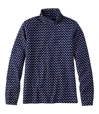 Women's L.L.Bean Interlock Turtleneck, Long-Sleeve Allover Print