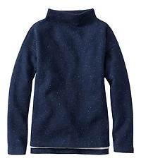 Women's Double L Soft Donegal Sweatshirt, Funnelneck