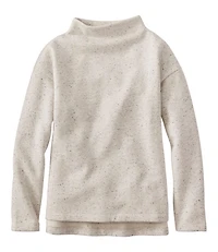 Women's Double L Soft Donegal Sweatshirt, Funnelneck