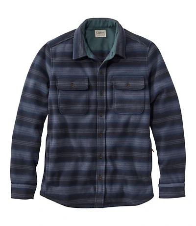 Men's Bean's Mariner Fleece Shirt, Print