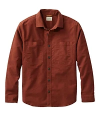 Men's Bean's Moleskin Shirt, Slightly Fitted Untucked Fit