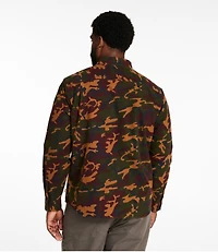 Men's Bean's Moleskin Shirt, Slightly Fitted Untucked Fit, Print