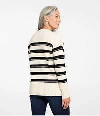 Women's Heritage Heirloom Wool/Cashmere Sweater, Crewneck Stripe