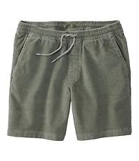 Men's Wide-Wale Cord Pull-On Shorts, 7"