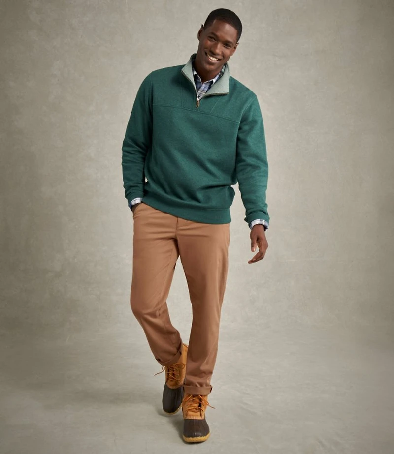 Men's All Seasons Textured Sweats, Quarter-Zip