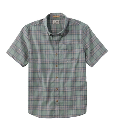 Men's Stonecoast Hemp Shirt, Short-Sleeve, Slightly Fitted Untucked Fit