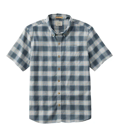Men's Stonecoast Hemp Shirt, Short-Sleeve, Slightly Fitted Untucked Fit