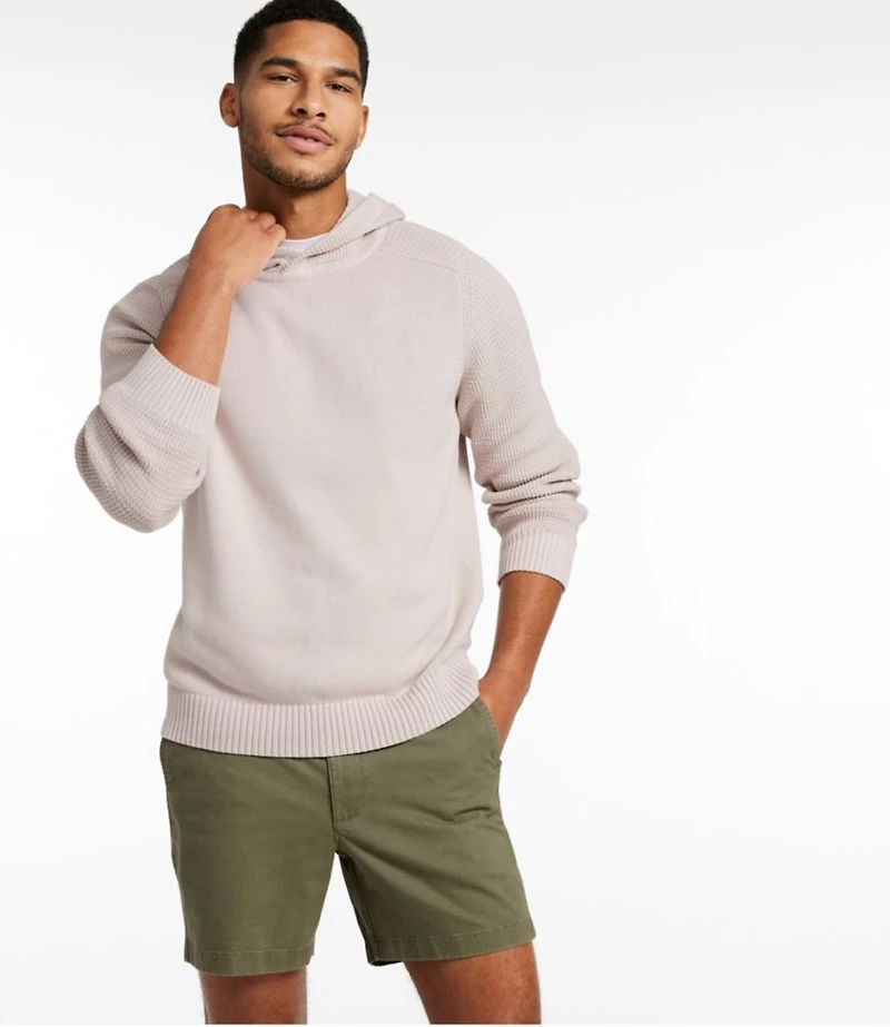 Men's Sunwashed Textured Cotton Sweater, Hoodie
