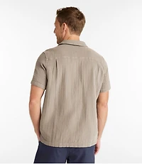 Men's Cloud Gauze Shirt, Short-Sleeve, Slightly Fitted Untucked Fit