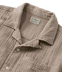 Men's Cloud Gauze Shirt, Short-Sleeve, Slightly Fitted Untucked Fit