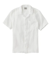 Men's Cloud Gauze Shirt, Short-Sleeve, Slightly Fitted Untucked Fit