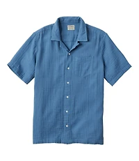 Men's Cloud Gauze Shirt, Short-Sleeve, Slightly Fitted Untucked Fit