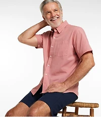 Men's Comfort Stretch Performance® Shirt, Short-Sleeve, Slightly Fitted Untucked Fit