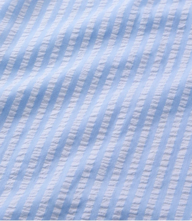 Women's Bean's Seacoast Seersucker Splitneck Shirt