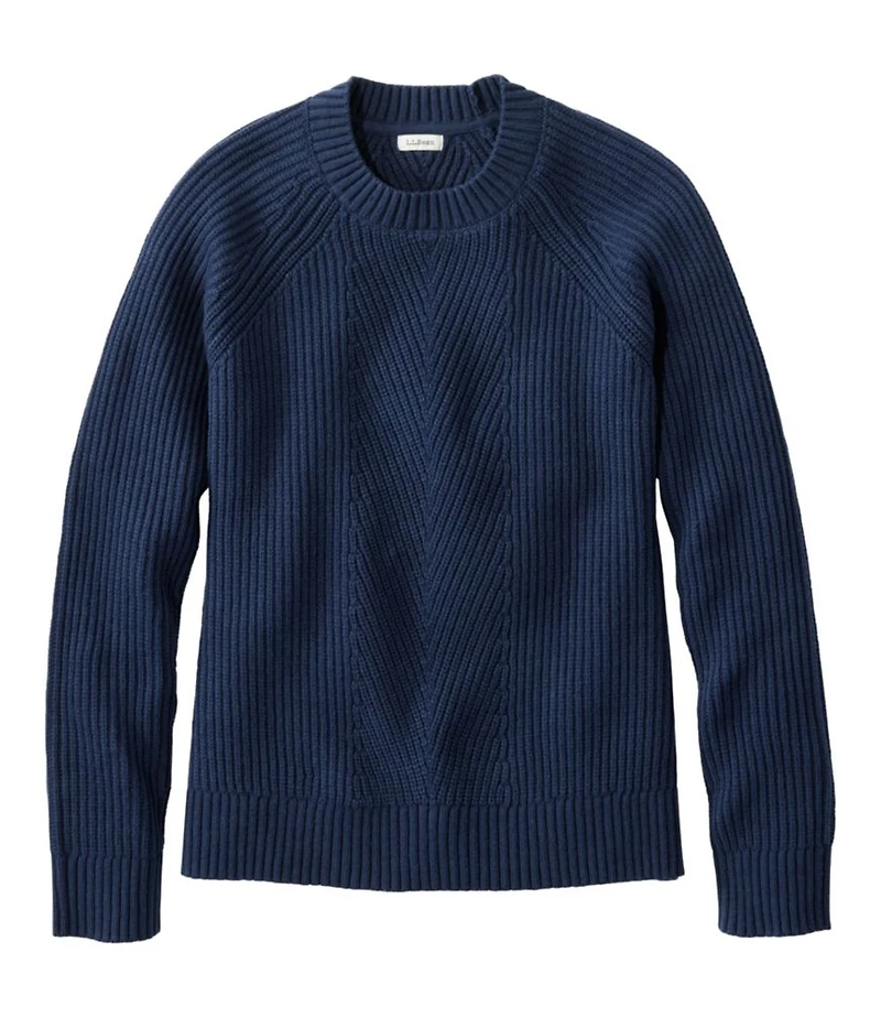 Women's Mariner Shaker Sweater, Crewneck